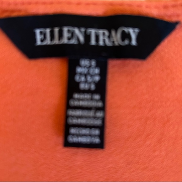 Ellen Tracy Mango Cold Shoulder Ruffle Tee - Picture 3 of 3